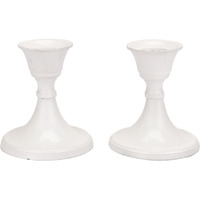VOIDROP Set of 2 Candle Holder White.Candle Holder Set of 2.White.Decorative Taper Candles for Candlesticks.