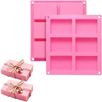 Perfect Pricee Soap, Candle, Resin Art and Crafting tool, Muffin, Cake, Soap Bombs, Model, Repillica Moulds Mold DYI kit, Hobby kits, Kids activity tool (Rectangle)