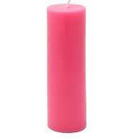 Kuber Selection Pack of 2 Pcs 2 3 Each Premium Pink Non Scented Pillar Candle (2 Inch x 3 Inch Each) (Pack of 2 Pcs) (Pink Colour)
