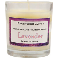 PROSPERRO LUMO Premium Hand Poured Glass Candle, Premium Fragrance (Lavender), Glass Size : 8.5 cm X 6.5 Dia (Arm 62 Lavender)
