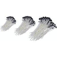 Phobis Wax Coated Candle Wicks, Cotton Thread for Candle Making Kit and DIY, Size - 3, 5, 7 50 pcs Each (150 Pieces) - White