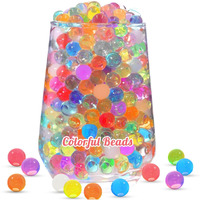 ORIKASO 120000 Water Beads for Vases, Rainbow Mix Water Beads, Vase Fillers for Floating Pearls, Floating Candle Making, Wedding Centerpiece, Floral Arrangement, Christmas Decoration