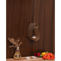 Collectible India Iron Wall Sconce Hanging Tea-Light Candle Holder, Pack of 1