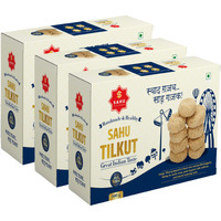 SAHU GAJAK BHANDAR Special Kutema Gajjak 1500g (Pack 3 Each 500g) Tilkatri | Tilkut Jaggery Sweets | Gud Gazak | Teelkut | Tilkoot | Tilcut | Tilkutt | Tillkut | Tillkutt