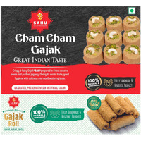 SAHU GAJAK BHANDAR ChamCham Gazak Sweets 500g Gajjak Roll 300g Healthy Snacks No Added Preservatives | Gazzak | Gajjak | Ghachak | Tilkutm