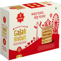 SAHU GAJAK BHANDAR Rajasthani Homemade Traditional Khasta Gazak 500 Gm | Healthy Snacks and Sweets | Gajjak | Gud Gachak | Gazzak | Til Ki Chikki | No Added Preservatives and Colours and Flavours