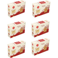 SAHU GAJAK BHANDAR Crispy & Flaky Gazak 2400 Gm |Chikki | Gachak | Gazzak | Gud Sesame Bar | Jaggery Sweets and Chikki Snacks (Pack of 6 Box Each 400 Gm)