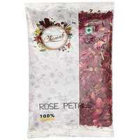 Chounk Premium Sun Dried Edible Rose Petals (Gulab Patti), 200g (100g x 2) | for Skin Care/Herbal Tea/Decoration on Foods | Toppings for Indian Sweets |