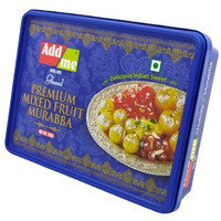 Add me Dry Mixed Murabba 500G celebration gift box Pack, muraba of Amla apple carrot mango pineapple kiwi karonda in a single Gift Box Mix fruit sweets