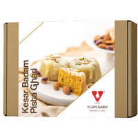VIJAY DAIRY Kesar Badam Pista Ghari Sweets (200 GM)