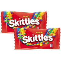 Skittles Fruit Sweets Bag, 2 Pack, 2 x 45 g