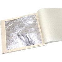 GOLD LEAF COMPANY .Silver FOIL VARAK FOILS 30pcs King Size 64 INCHES for Sweets Decoration,Cake Baking,Chocolate,SERUMS,AYURVEDIC MADICINE,SUPARI VARAK,Beauty FACE Kits,Painting Art Crafts ETC (30)