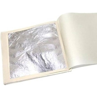 GOLD LEAF COMPANY .Silver FOIL VARAK FOILS 15pcs King Size 64 INCHES for Sweets Decoration,Cake Baking,Chocolate,SERUMS,AYURVEDIC MADICINE,SUPARI VARAK,Beauty FACE Kits,Painting Art Crafts ETC (15)