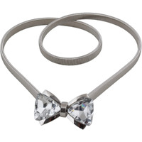 Lucky Jewellery Designer Silver Plated Kamarband White Rhinestone Waist Belt Udyanam Kamar Patta For Girls And Women (234-CHL-LJ665-S)