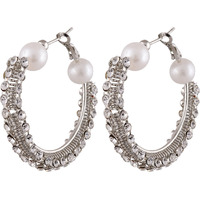 Lucky Jewellery Gold Brass Antique Bali Style Earring for Women (240-U1IM-S878-W-S)