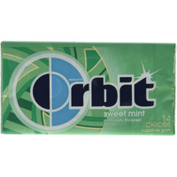 Orbit Sweet Mint Gum 14 Pieces Pack of 12, x 33 g