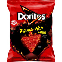 Doritos Frito Lay Flamin Hot Nacho Cheese Tortilla Chips, 11 Oz 311.8 G