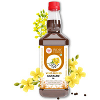 IndicWisdom Wood Pressed Mustard Oil 500 ml (Cold Pressed Mustard Oil - Extracted on Wooden Churner)