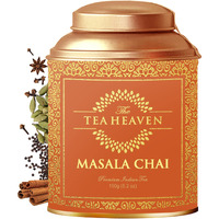 The Tea Heaven|Tea Gift-Masala Chai Whole Leaf Tea, Chai,Leaf 150 Gm 50 Cups|Ginger Cardamom Cinnamon Cloves Star Anise Black Pepper(Gold Moisture Proof Container)