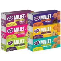 Early Foods- Biscuits Combo Pack - Millet Jaggery Cookies 130g X 6| Healthy Cookies | Sugarfree Biscuits