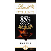 Lindt Excellence 85% Cocoa Extra Fine Dark Chocolate 100 Grams