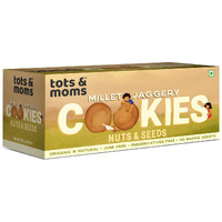 TOTS AND MOMS Foods Healthy,Wholesome & Nutritious Millet & Jaggery Cookies Nuts & Seeds For Kids Snack With Dry Fruits&Butter,440 Grams