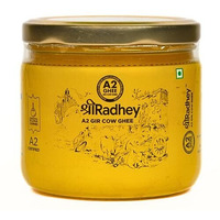 SHREERADHEY A2 Gir Cow Ghee | Glass Bottle | Traditional Bilona Churned | 300 Ml
