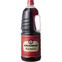 Kikkoman Naturally Brewed Soy Sauce - 1.8 litre | Made in Japan, All Purpose Seasoning | Vegetarian, No Added Colour or Preservatives