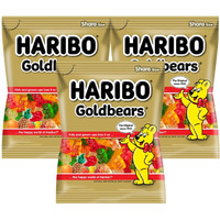 HARIBO Goldbears Share Size Assorted Jellies, 160 Gm, 3 Pack, Golden & White
