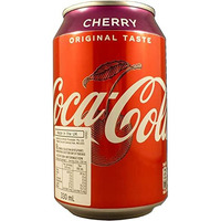 Coca-Cola Sparkling Cherry Flavour Soft Drink, 330, Vegetarian