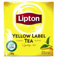 Lipton Label Rich, Natural Taste Yellow Tea, 100 Tea Bags, 200 Grams