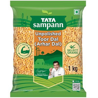 Tata Sampann Unpolished Toor Dal/Arhar Dal, 1kg