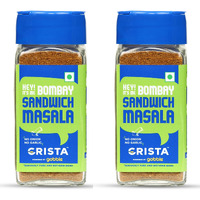 CRISTA Bombay Sandwich Masala Powder, Fresh | Zero Added Colours, Fillers, Additives & Preservatives | 50 Gm Each| Pack Of 2