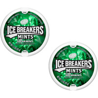 Ice Breakers Sugar Free Mint with Cooling Crystal, Spearmint, 42g (Pack of 2)