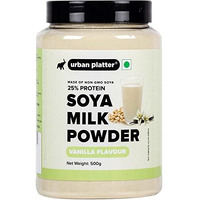 Urban Platter Vanilla SOYA Milk Powder, 500g [Plant-Based / Milk Alternative, Non-GMO & 25% Protein]