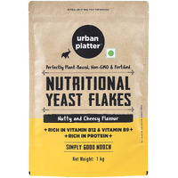 Urban Platter Nutritional Yeast Flakes, 1Kg [Good Source of B-Vitamins| Gluten Free| Nutty and Cheesy Tasting Nooch | Perfect for Vegetarians | Seasoningc| HORECA Pack]