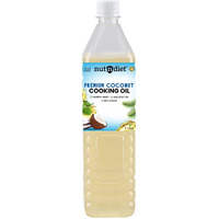nutndiet Premium Edible Coconut Oil For Cooking, PET Bottle 1 Litre