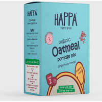 Happa Organic Baby Food Oatmeal Porridge Mix Cereal | Vitamin Mineral Powerhouse | Instant Health Food | 100% Natural and Organic Khichdi | No Added Salt, Sugar or Milk | No preservatives | 200gm