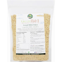 GreenHabit Foxtail Millet Flakes 1kg - Nutritious and Gluten-Free Millets Cereals a.k.a Kangni Millet Poha- High Fiber Breakfast - (Foxtail Millet Flake, 1 kg)