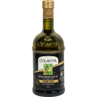 Colavita Extra Virgin Olive Oil (1L) | MATURE ITALIAN (less than 12 months old) | Cold Pressed Oil from Italian grown Olives | Premium Olive Oil for Cooking, Dips and Marinades | Timeless Bottle Pack