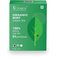Teabox Organic Peppermint Herbal Tea Loose Leaves 100 Grams | Mint Green Tea For Feeling Refreshed | Made with 100% Whole Leaf & Natural Flavors, Brew Hot or Cold