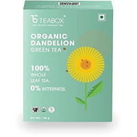 Teabox Premium Organic Green Tea With Dandelion Roots | 100% Whole Leaf Green Tea From The Himalayas | USDA ORGANIC | 100 Grams