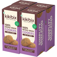 Kikibix Figs Jaggery Cookies | Best Lactation cookies | Pcos & Pcod Friendly | Tasty & Healthy Snacks For Adults | Anjeer & Jaggery Biscuits | Nutritious Multigrain Cookies | 520 Gms