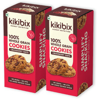Kikibix Cranberry Oats Cookies | Tasty Jaggery Biscuits | No Maida, No Refined Sugar | Natural Biscuits With Berries & Seeds | Healthy Snacks For Adults & Kids | 260 Gms