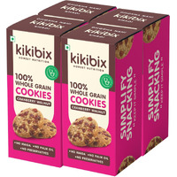 Kikibix Cranberry Walnut Oats Cookies | No Wheat & No Maida | Tasty Jaggery Biscuits | Natural Biscuits With Berries & Seeds | For Pcos, Weightloss | Healthy Snacks For Adults & Kids | 520 Gms