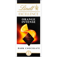 Lindt Excellence Orange Intense Chocolate, 2 X 100 g