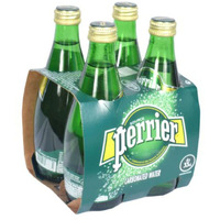 Perrier Carbonated Water (Sparkling Water) 330ml (Pack of 4)