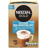 Nescafe Gold Decaf Cappuccino Unsweetened Coffee, 120 g