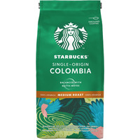Starbucks Colombia Medium Roast Ground Coffee Packet, 200g