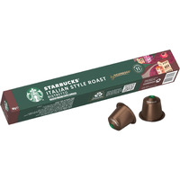Starbucks Italian Style Roast By Nespresso Dark Roast Coffee Pods (Pack of 1, Total 10 Capsules)